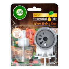 Air Wick Plug In Refills Air Freshner Warm Amber Rose Diffuser Scent Oil 19ml X1