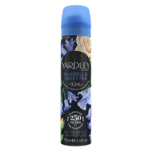 Yardley Bluebell and Sweetpea Body Spray 75ml Women