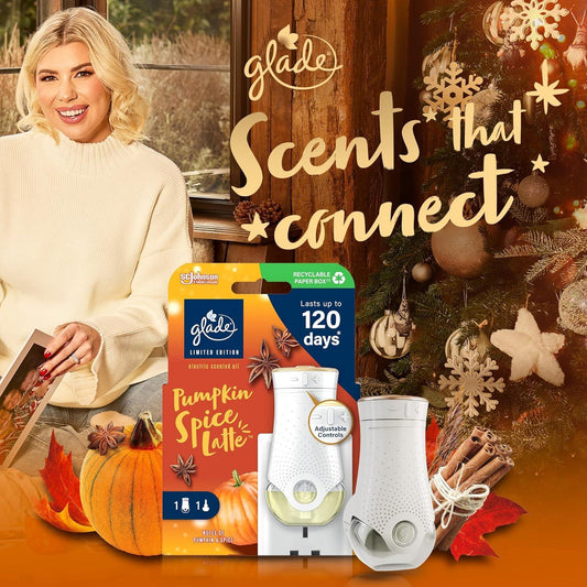 Glade Electric Plugins Scented Oil Refill Air Freshener Pumpkin Spice Latte 20ml