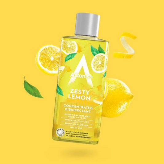 Astonish Concentrated Disinfectant Zesty Multi Use Lemon Liquid Fragrance 300ml