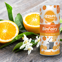 Airpure Bin Freshener Powder Fairy Odour Eliminator Orange Burst Fragrance