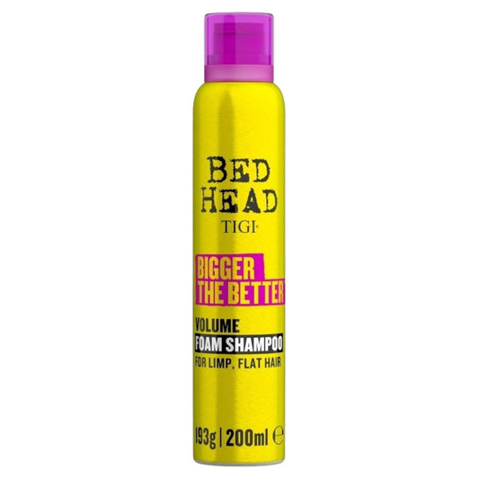 Bed Head By TIGI Bigger The Better Hair Volume Foam Shampoo Limp Fine Hair 200ml