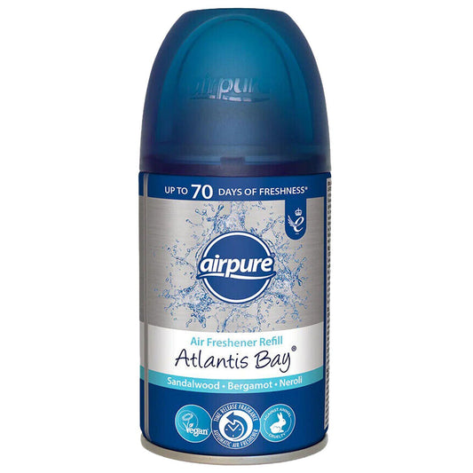 Airpure Air Freshener Refills Home Room Fragrance Spray Atlantis Bay 250ml