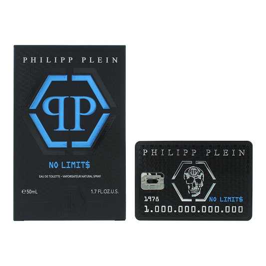 Philipp Plein No Limits Super Fresh Eau de Toilette 50ml Mens Fragrance Spray