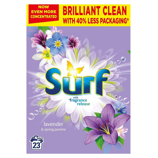 Surf Lavender & Spring Jasmine Laundry Detergent Washing Powder 23 Washes 1150g