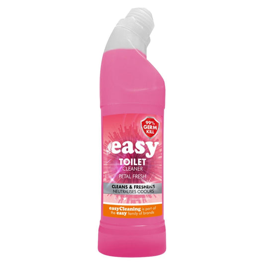 Easy Toilet Cleaner Petal Fresh Thick Liquid Gel Formula Odour Neutralising 750m
