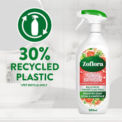 Zoflora Bathroom Soap Scum Remover Spray Caribbean Grapefruit & Lime 800ml