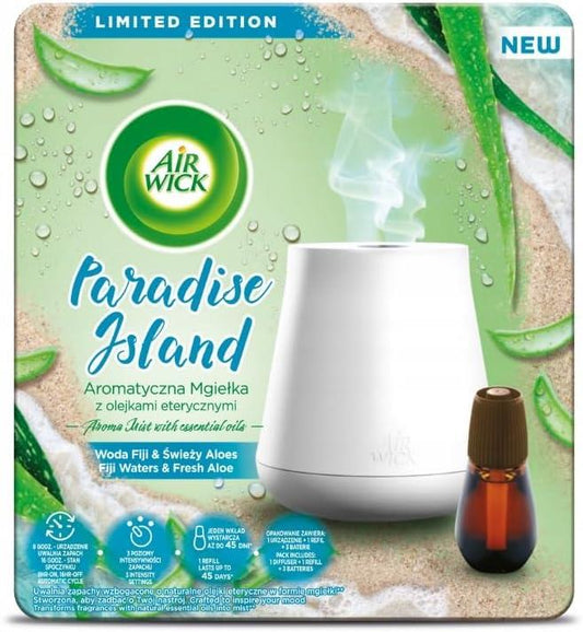 Air Wick Paradise Island Diffuser Refill Aroma Mist Fiji Water Fresh Aloe 20ml