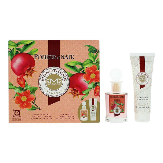 Monotheme Pomegranate 2 Piece Gift Set: Eau de Toilette 100ml, Body Lotion 100ml