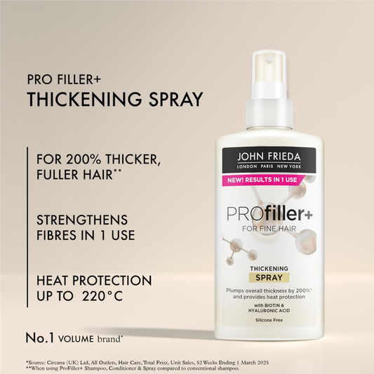John Frieda PROfiller+ Thickening Spray 150ml for Fine & Thin Hair