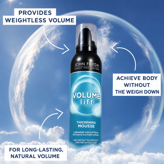 John Frieda Volume Lift Thickening Mousse 200ml for Fine & Flat Hair