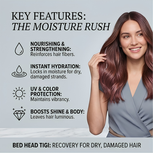 TIGI Bed Head Recovery Moisture Rush Shampoo 100ml for Dry & Damaged Hair