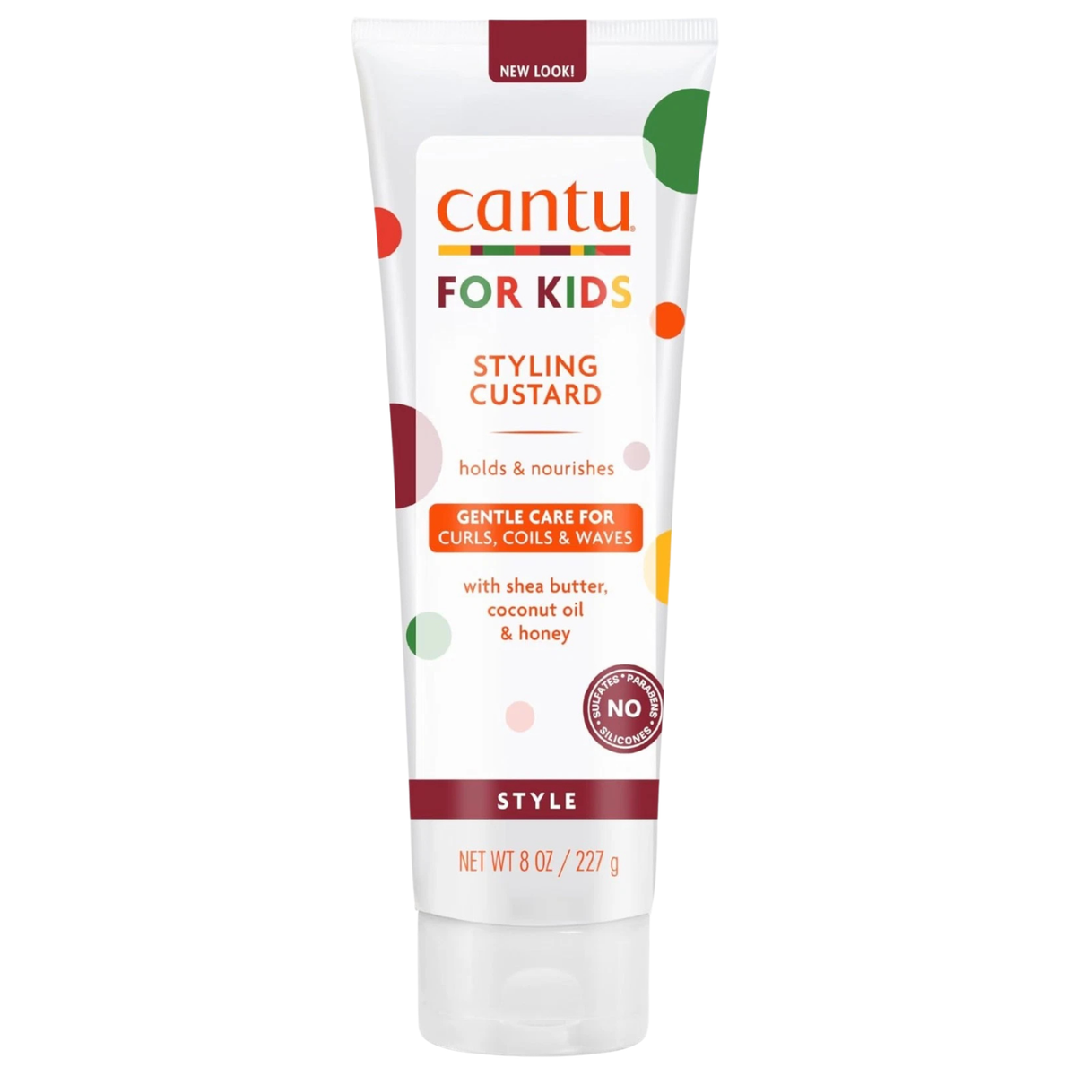 Cantu Care for Kids Styling Custard 227g Shea Butter Coconut Oil Honey Hair