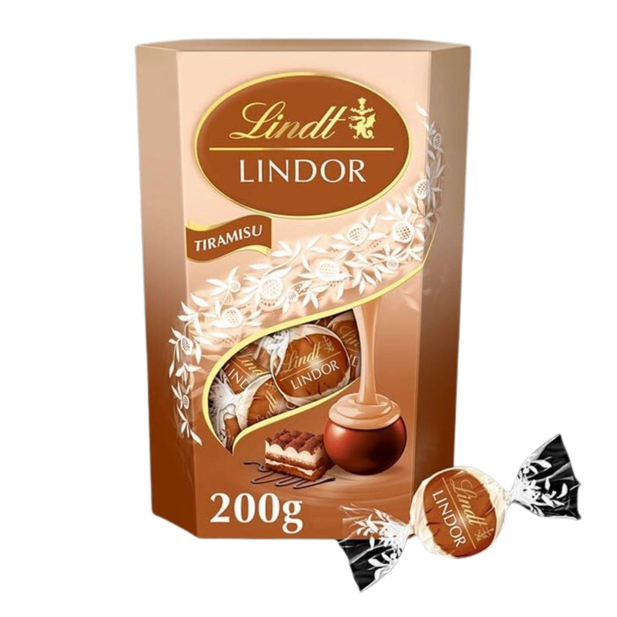 Lindt Lindor Tiramisu Chocolate Truffles 200G Milk Festive Snack Christmas Gift