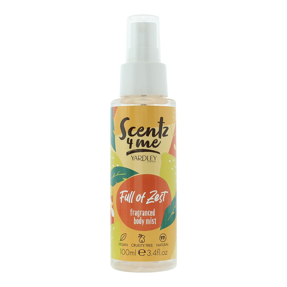 Yardley Scentz 4 Me Full Of Zest Fragranced Body Mist 100ml For Unisex