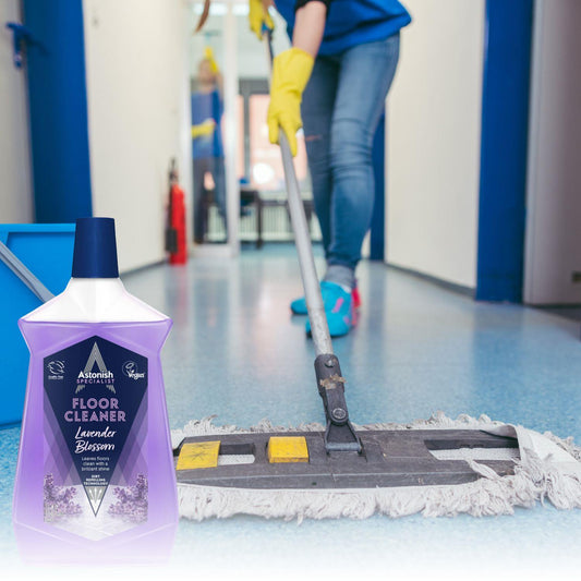 Astonish Leaves Floor Clean Lavender Blossom Liquid 1L Dirt Repelling Technology