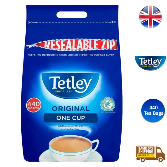 Tetley Original One Cup 440 Tea Bags Black Tea Flavoured Vibrant Refreshing