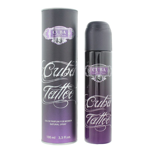 Cuba Tattoo For Women Eau de Parfum 100ml Womens Fragrance Spray