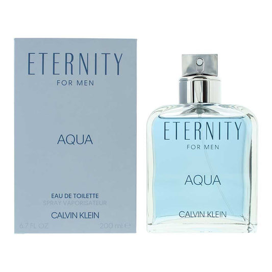 Calvin Klein Eternity For Men Aqua Eau de Toilette 200ml Mens Fragrance Spray