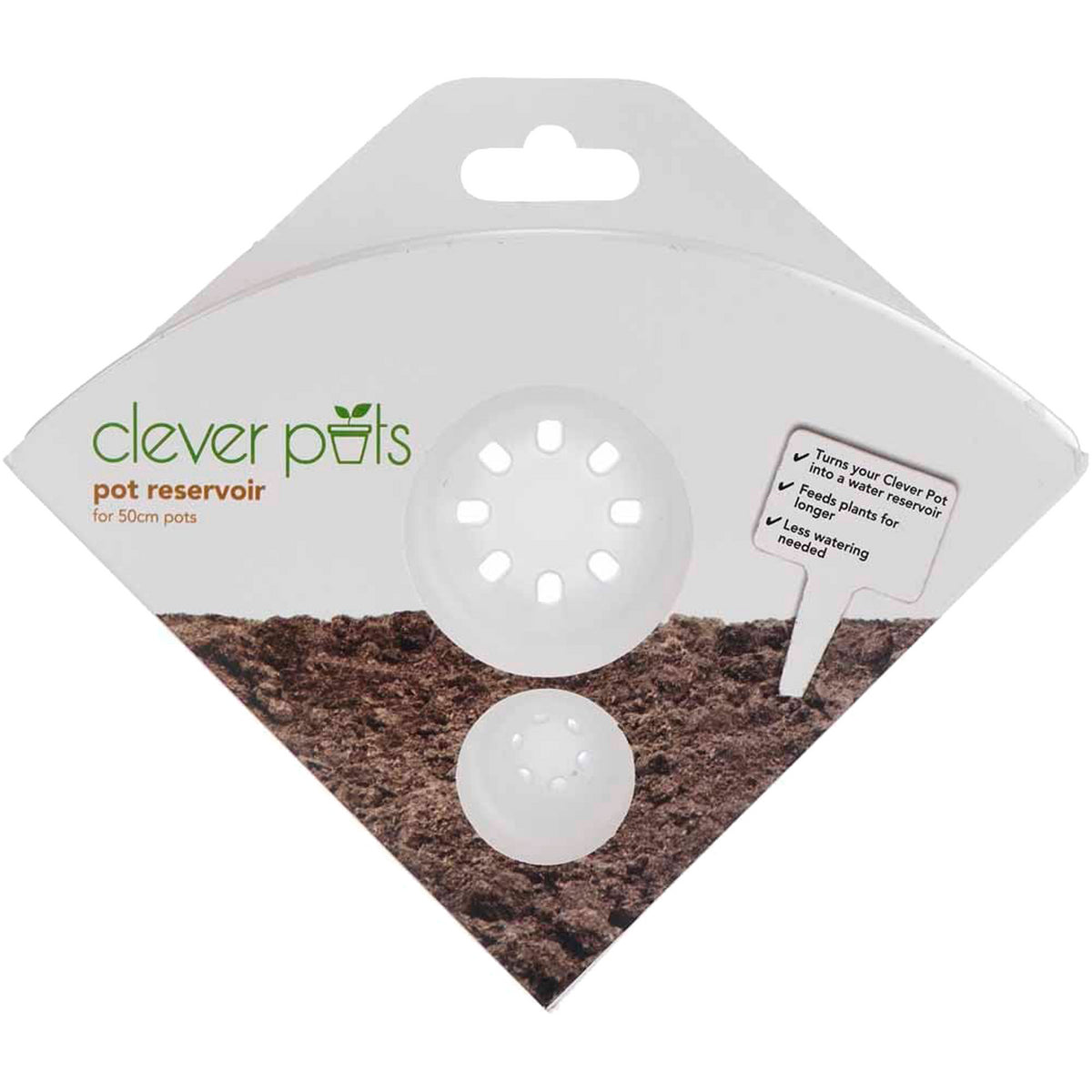 Clever Pots Plant Pot Reservoir Reduces Water Waste 50Cm