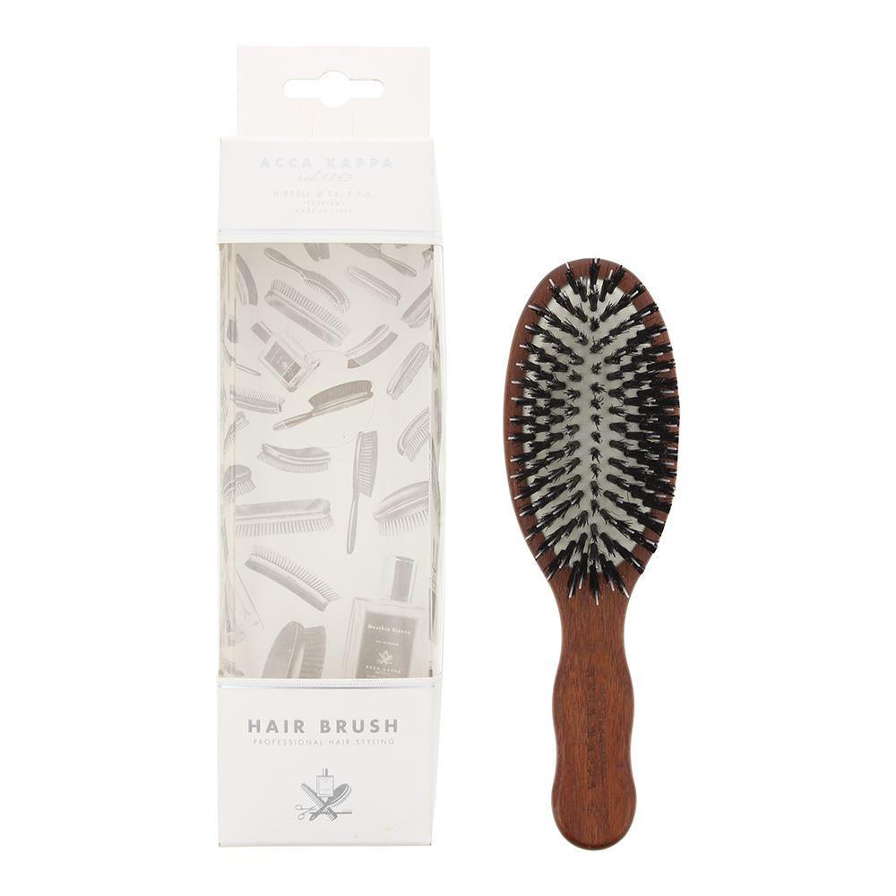 Acca Kappa Kotibe Wood Oval Mini Hair Brush For Unisex