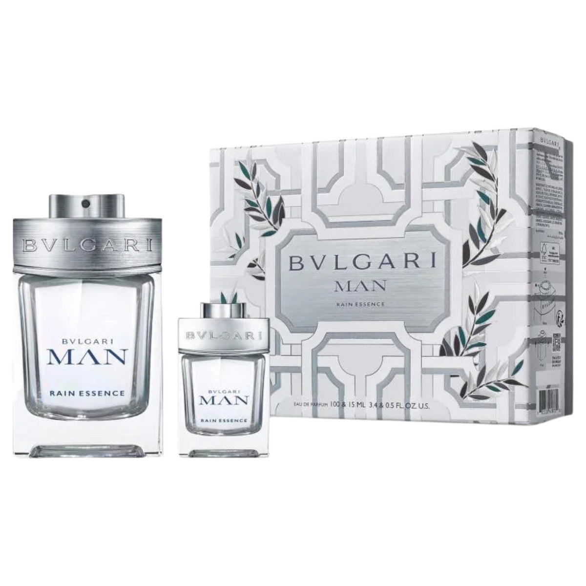 Bulgari Man Rain Essence 2 Piece Gift Set: Eau de Parfum 100ml - EDP 15ml