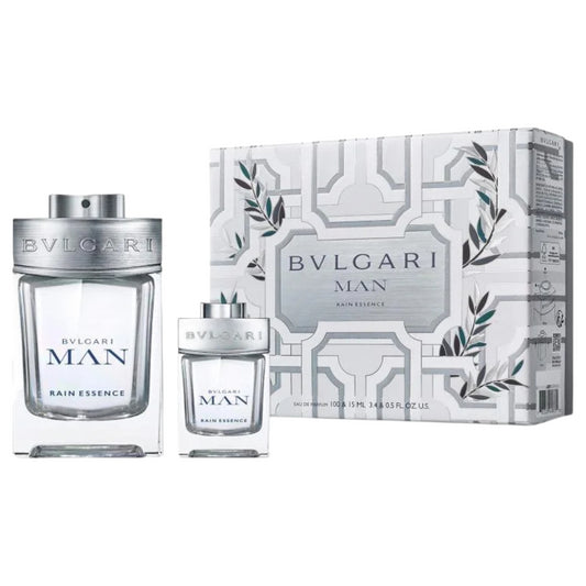 Bulgari Man Rain Essence 2 Piece Gift Set: Eau de Parfum 100ml - EDP 15ml