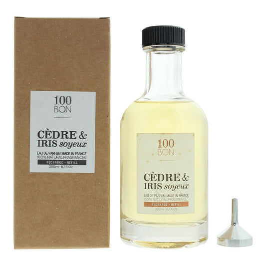 100 Bon Cedre & Iris Soyeux Refill Eau de Parfum 200ml Unisex Fragrance Spray
