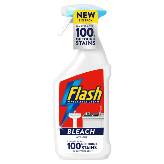 Flash Multi Purpose Bleach Spray For Home Hard Surface Stain Cleaner 800ml