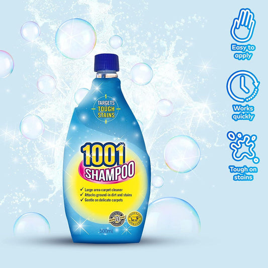 1001 Carpet Shampoo Tough Stain Remover Dirt Cleaner 500ml