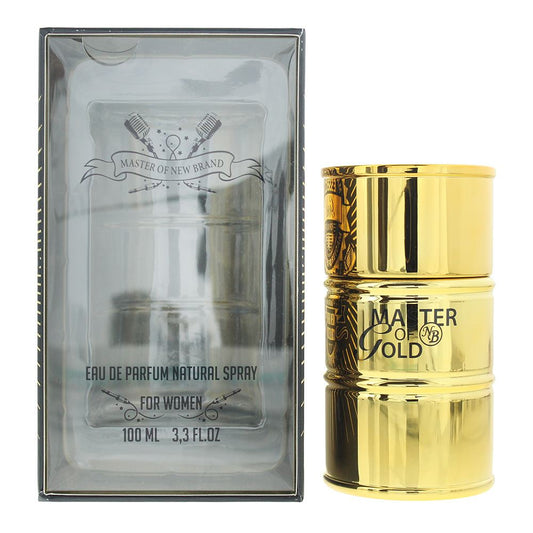 New Brand Master Gold For Women Eau de Parfum 100ml Womens Fragrance Spray