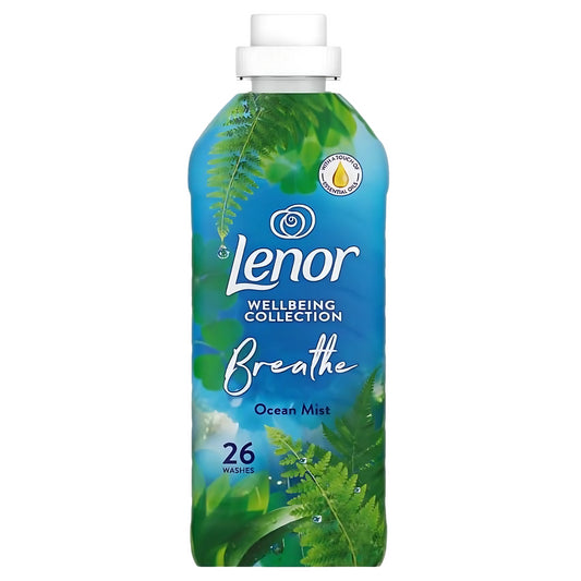 Lenor Fabric Conditioner Freshener Liquid Ocean Mist 26 Washes 858ml