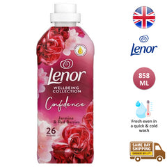 Lenor Fabric Conditioner Freshener Liquid Jasmine & Red Berries 26 Washes 858ml