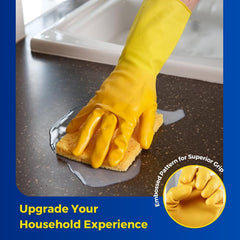 Elbow Grease Household Large Rubber Gloves Strong Non Slip Durable Washing Up