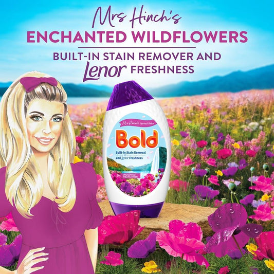 Bold Laundry Detergent Gel For Clothes Enchanted Wildflower 31W 1023ml