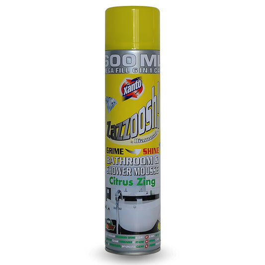 Xanto Bathroom & Shower Mousse Dirt Stain Cleaner Remover Citrus Zing 500ml