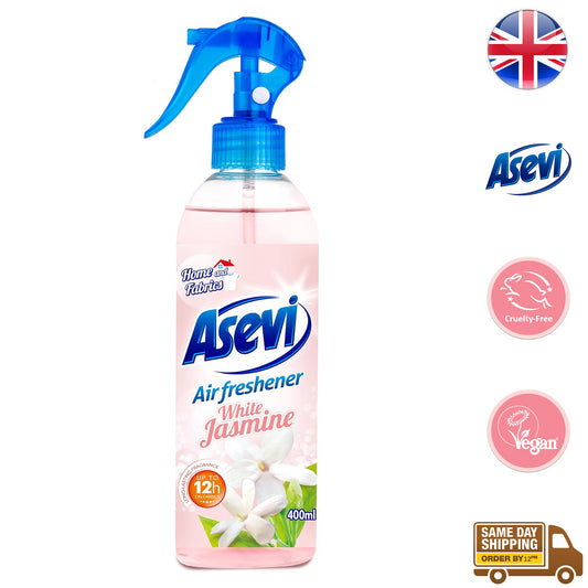 Asevi Home Room Air And Fabric Freshener White Jasmine Fragrance Spray 400ml