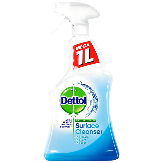 Dettol Anti Bacterial Surface Cleanser 1L Kill 99.9% Bacteria No Bleach Odour