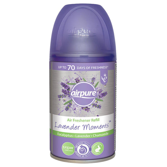 Airpure Air Freshener Refills Home Room Fragrance Spray Lavender Moments 250ml