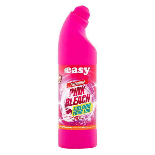 Easy Pink Premium Multi Surface Bleach Toilets Sinks Tiles Floors Surfaces 750ml