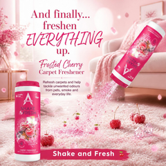 Astonish Shake & Fresh Frosted Cherry Carpet Freshener 350g