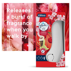 Glade Sense & Spray Room Fragrance with Motion Sensor Holder & 1 Refill Floral Cherries 18ml - Limited Edition
