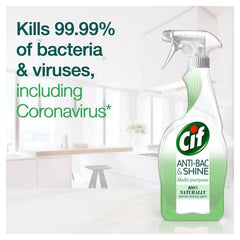 Cif Clean Boost Multipurpose Antibacterial Cleaning Spray 100% Natural 700ml