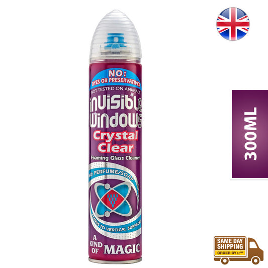 Aristowax Glass Cleaner Invisible Window Crystal Clear Foaming Spray 300ml