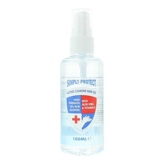 Simply Protect Alcohol Cleansing Hand Sanitiser 100ml For Unisex