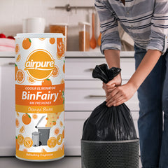 Airpure Bin Freshener Powder Fairy Odour Eliminator Orange Burst Fragrance