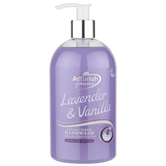 Astonish Handwash Lavender & Vanilla 500ml (Pump Top Round Bottle)