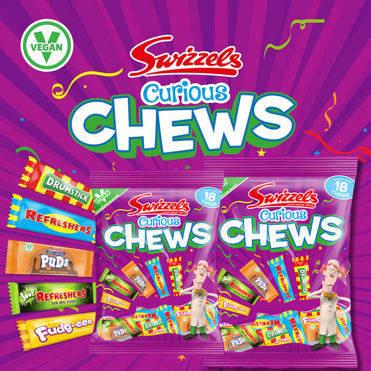 Swizzels Curious Chews Mix Sweet Vegan Candy 171G