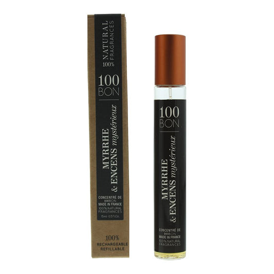100 Bon Myrrhe Encens Mysterieux Refillable EDP 15ml Unisex Fragrance Spray