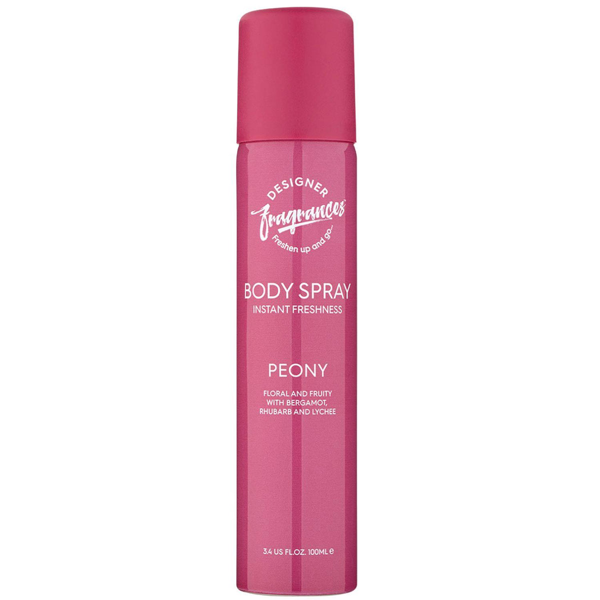 Designer Fragrances Body Spray Instant Freshness Peony Fragrance 100ml